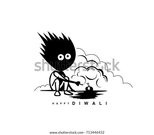 Hand Drawn Sketch Child Playing Fire Stock Vector Royalty Free 713446432