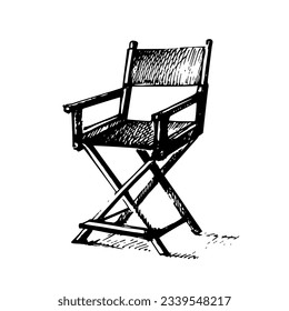 Esbozo dibujado a mano vector de cine ilustración aislada