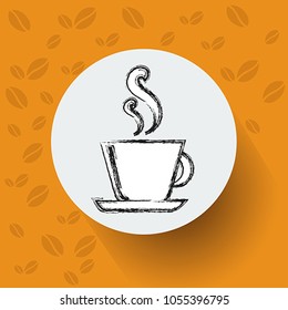Hand Drawn Sketch Coffee Cup Vector Illustration