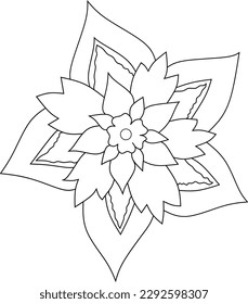 hand drawn sketch of flower