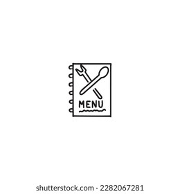 Hand drawn sketch of food menu isolated on white background