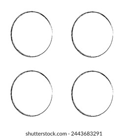 Handgezeichneter Skizzenrahmenvektor. Einfache Doodle-Rechteck-Bleistift-Rahmen-Rand-Form. Handgezeichnetes Kritzel-Border-Element für Textzitat-Vorlage. Pinselstrichstil des Bleistifts. Vektorgrafik
