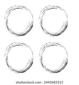 Handgezeichneter Skizzenrahmenvektor. Einfache Doodle-Rechteck-Bleistift-Rahmen-Rand-Form. Handgezeichnetes Kritzel-Border-Element für Textzitat-Vorlage. Pinselstrichstil des Bleistifts. Vektorgrafik