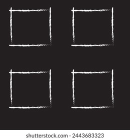 Hand drawn sketch frame vector. Simple doodle rectangle pencil frame border shape. Hand drawn doodle scribble border element for text quote template. Pencil brush stroke style. Vector illustration