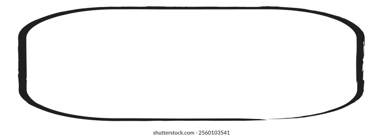 Hand drawn sketch frame vector.Simple doodle rectangle pencil frame border shape.Hand drawn doodle scribble border element for text quote template.Pencil brush stroke styleisolated on white background