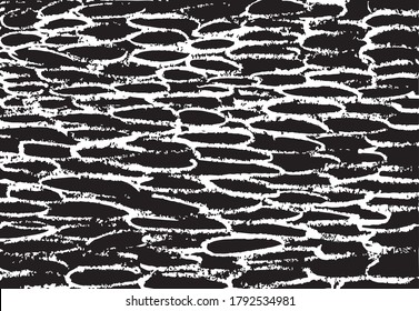 Handgezeichnete Herzstücke. Vektorgrafik-Wandbildchen.