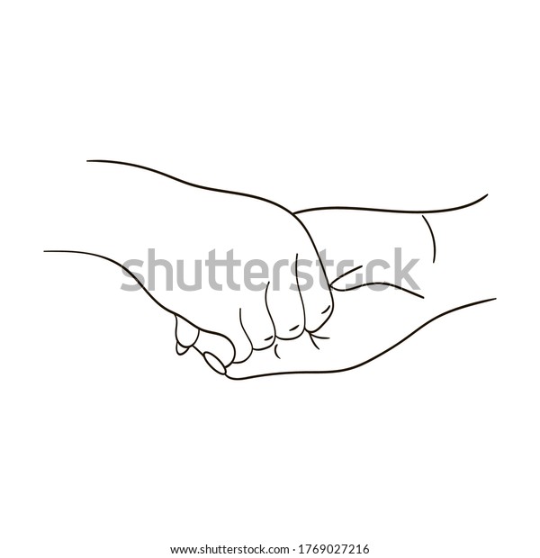 Hand Drawn Sketch Illustration Handshake Partnership Stock Vector ...