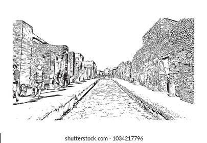Hand drawn sketch illustration in vector.