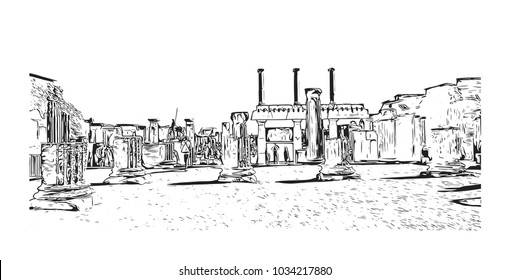 Hand drawn sketch illustration in vector.