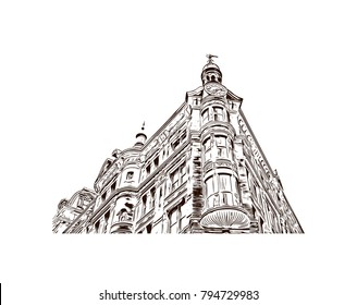 Hand drawn sketch illustration in vector.