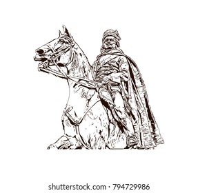 Hand drawn sketch illustration in vector.