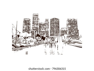 Hand drawn sketch illustration in vector.