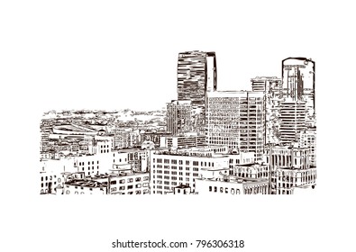 Hand drawn sketch illustration in vector.