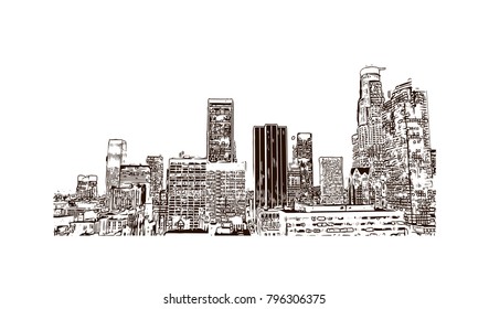 Hand drawn sketch illustration in vector.