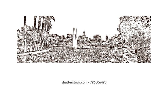 Hand drawn sketch illustration in vector.