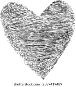 Hand drawn sketch of love