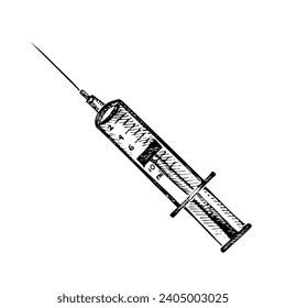 Esbozo de mano medicamentos vectores de ilustraciones aisladas