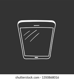 Hand drawn sketch of mobile phone, mockups