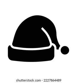 Hand drawn Sketch of Santa Hat. Doodle ink santa hat or sleeping cap