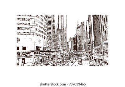 Hand drawn sketch of sasas in vector.