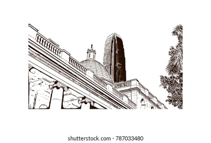 Hand drawn sketch of sasas in vector.