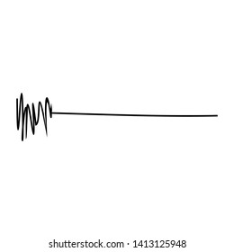 Hand drawn sketch scribble, vector ink grunge set isolated on white background