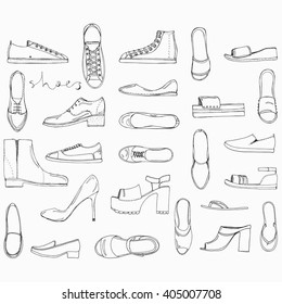 8,772 Shoes flat sketches Images, Stock Photos & Vectors | Shutterstock