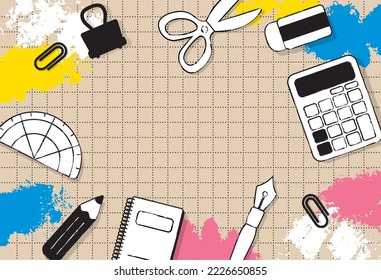 hand drawn sketch stationery illustration