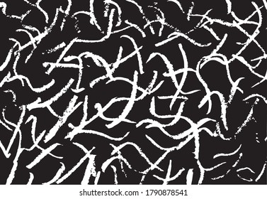 Hand drawn sketch textures elements. Vector chalkboard illustration.