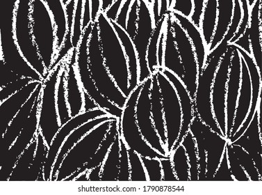 Hand drawn sketch textures elements. Vector chalkboard illustration.
