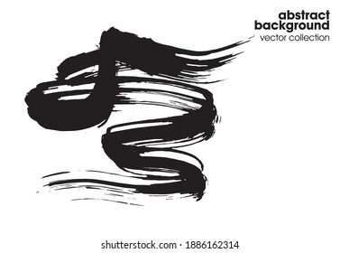 Hand drawn sketch textures elements. Vector illustration of abstract brush srokes.