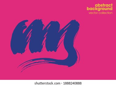 Hand drawn sketch textures elements. Vector illustration of abstract brush srokes.