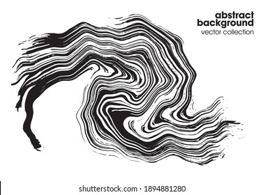 Hand drawn sketch textures elements. Vector illustration of abstract brush srokes.