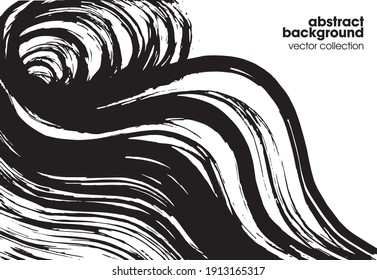 Hand drawn sketch textures elements. Vector illustration of abstract brush srokes.