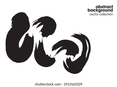 Hand drawn sketch textures elements. Vector illustration of abstract brush srokes.