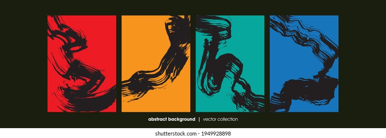Hand drawn sketch textures elements. Vector illustration of abstract brush srokes. Grunge background. Abstract textured effect. 