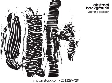 Handgezeichnete Texturen Elemente. Vektorgrafik abstrakter Pinselstriche.
