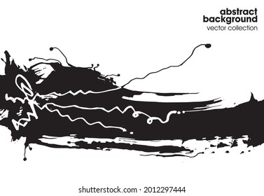 Hand drawn sketch textures elements. Vector illustration of abstract brush srokes.