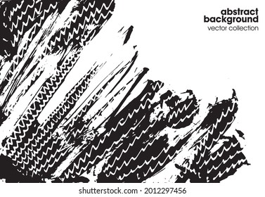 Hand drawn sketch textures elements. Vector illustration of abstract brush srokes.