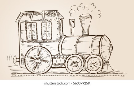  Train Sketch Images Stock Photos Vectors Shutterstock