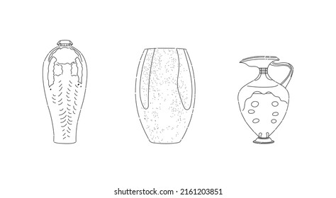 hand drawn sketch of a vase