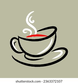hand drawn sketch vector sweet coffee