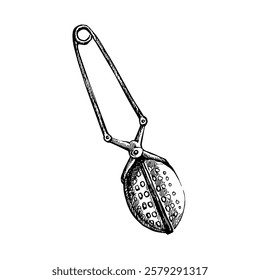 Hand drawn sketch vector teaspoon illustration