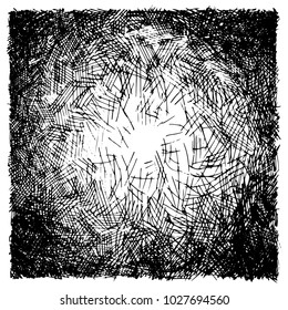hand drawn sketches rough hatching grunge texture. Vector illustration.