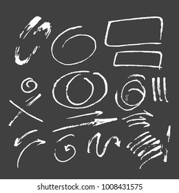 Hand drawn sketchy elements for your design. 