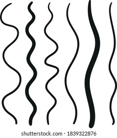 Hand Drawn Sketchy Wavy Lines Stock Vector (Royalty Free) 1839322876 ...