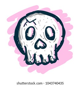 Hand drawn skull 