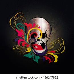 Hand Drawn Skull