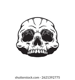 Hand drawn skull illustrations for tattoo designs