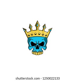 hand drawn skull vector